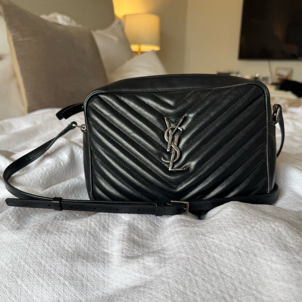 Saint Laurent Lou Camera Bag In Quilted Leather